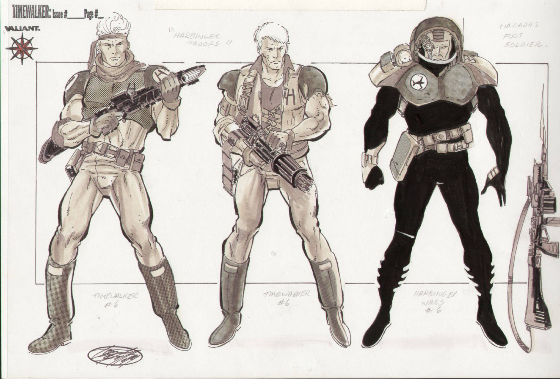 Harbinger Wars Character Sheets, in Dan Moler 's VALIANT Timewalker ...