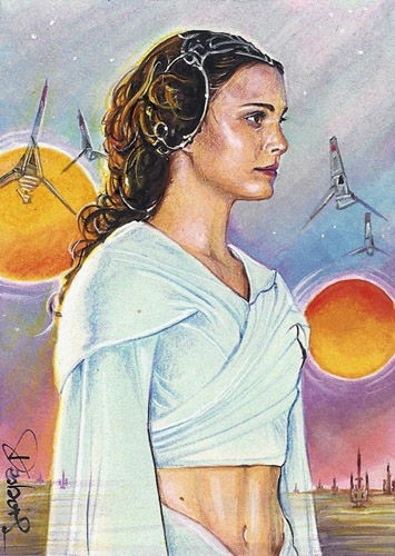 Padme Star Wars In Brian Schillingers Sketch Cards Star Wars Comic Art Gallery Room 