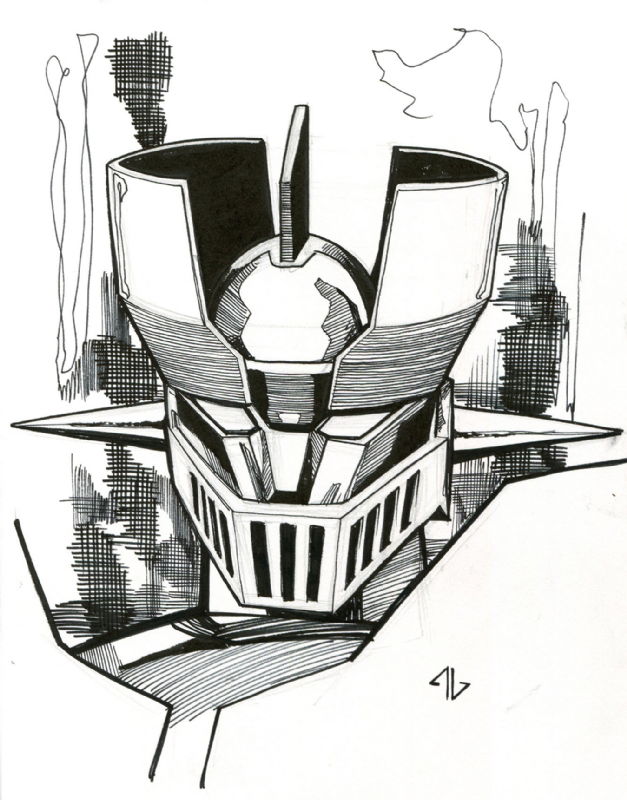 mazinger z drawing