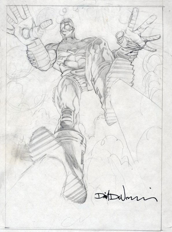 Dave DeVries-Iron Man trading card prelim 2, in Justin Leigh Leiter's ...