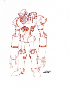 Dave Johnson - Red Robot Comic Art