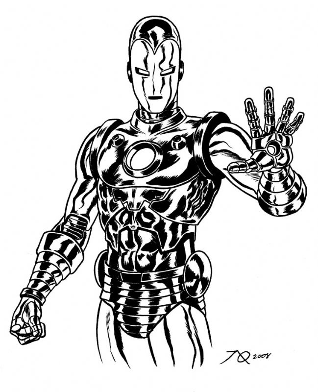 Joe Quinones-iron Man, In Justin Leigh Leiter's Joe Quinones Comic Art 