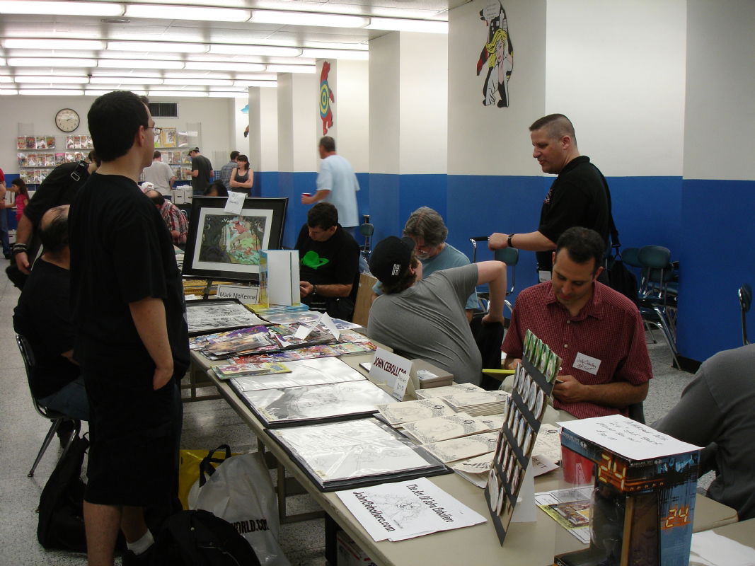 John Cebollero /con floor-Hawthorne High Comic Art Show May 9th, 2009 ...