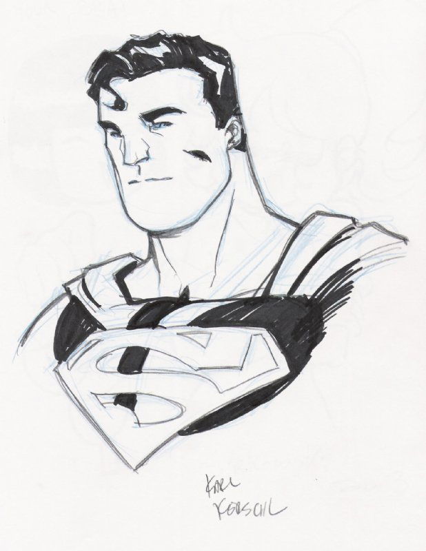 Superman, In Terry Peterson's Kerschl, Karl Comic Art Gallery Room