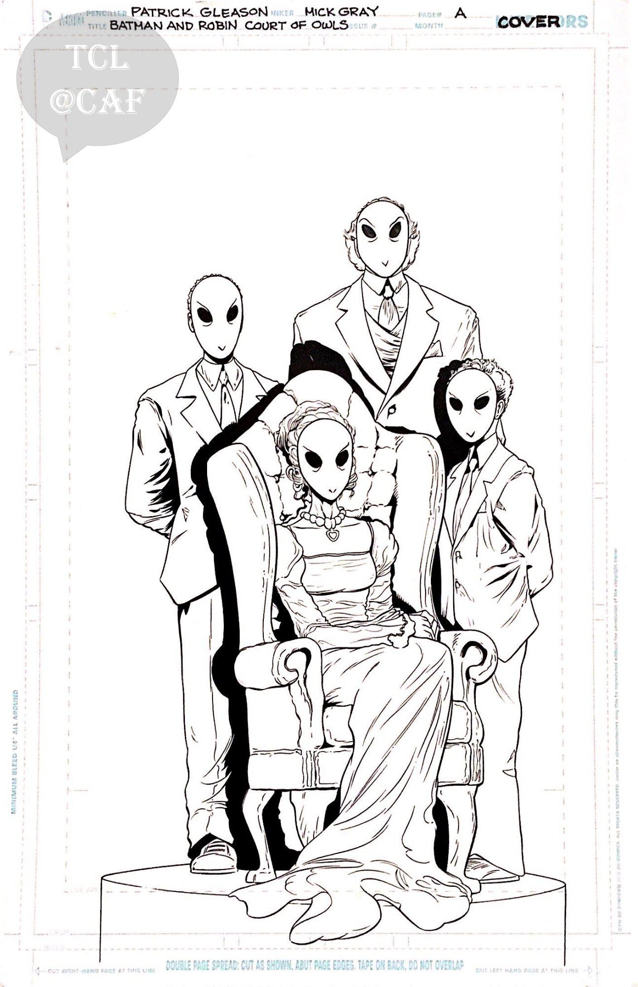 BATMAN: THE COURT OF OWLS ADULT COLORING BOOK