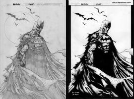 Batman Pinup Comic Art