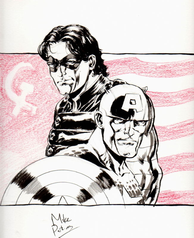 Captain America & Winter Soldier by Mike Perkins, in Simon Hausner's ...