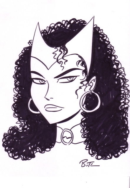 Scarlet Witch By Bruce Timm In Simon Hausners Marvel Comic Art 