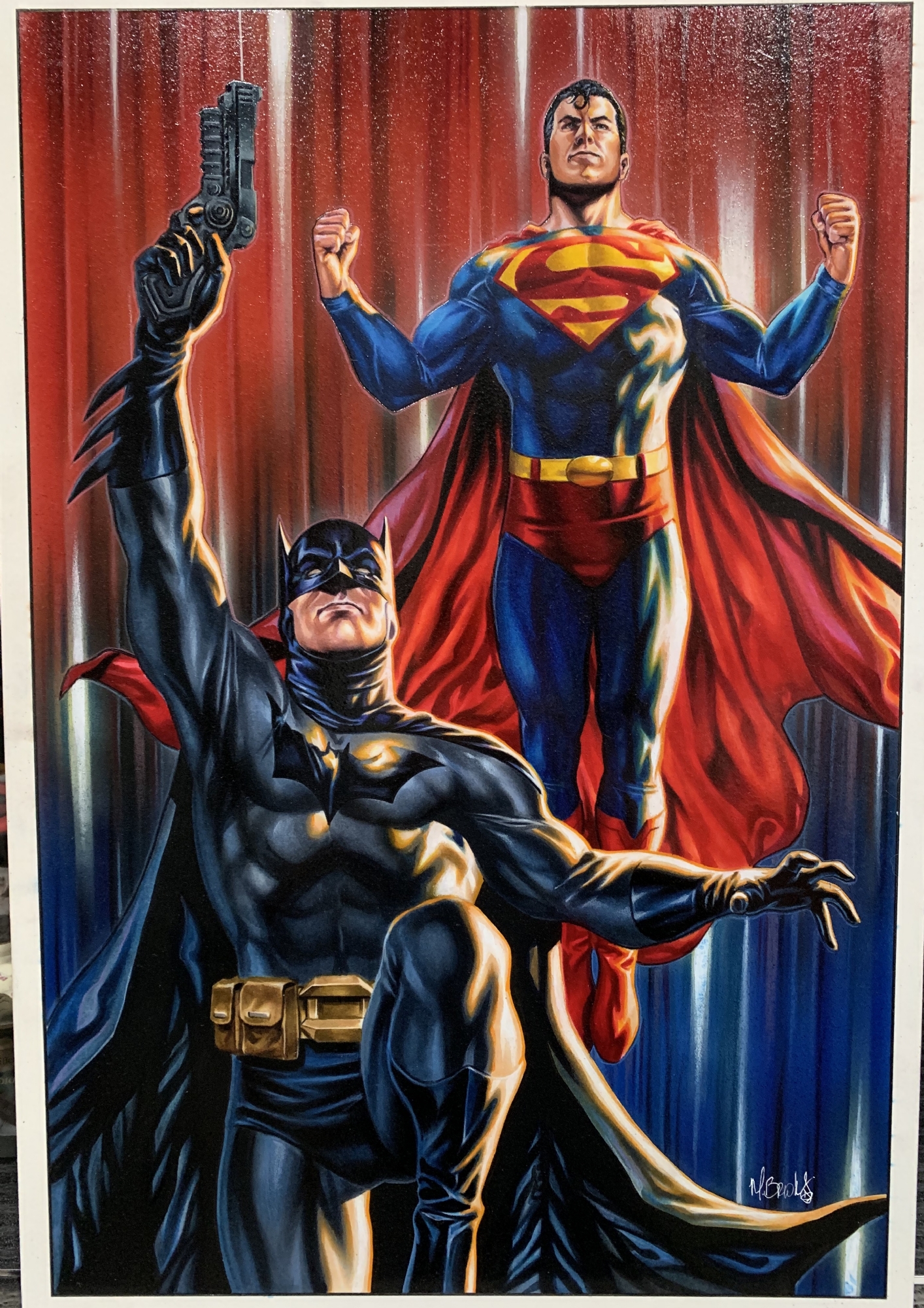Batman/Superman #13 Variant - Mark Brooks, in Chris Nordeen's Published art  Comic Art Gallery Room