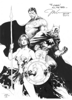 DC Trinity (Superman, Wonder Woman, Batman) by Jim Lee Comic Art