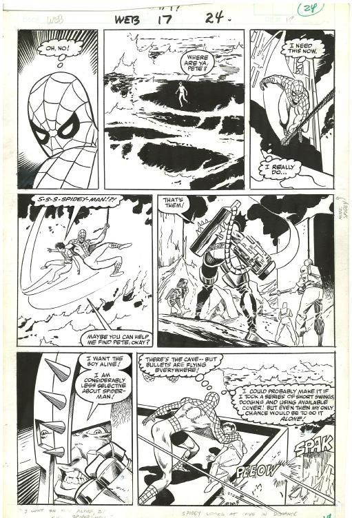 Web of Spiderman #17 p24, in Damon Watson's GONE (SOLD) BUT NOT  FORGOTTEN... Comic Art Gallery Room