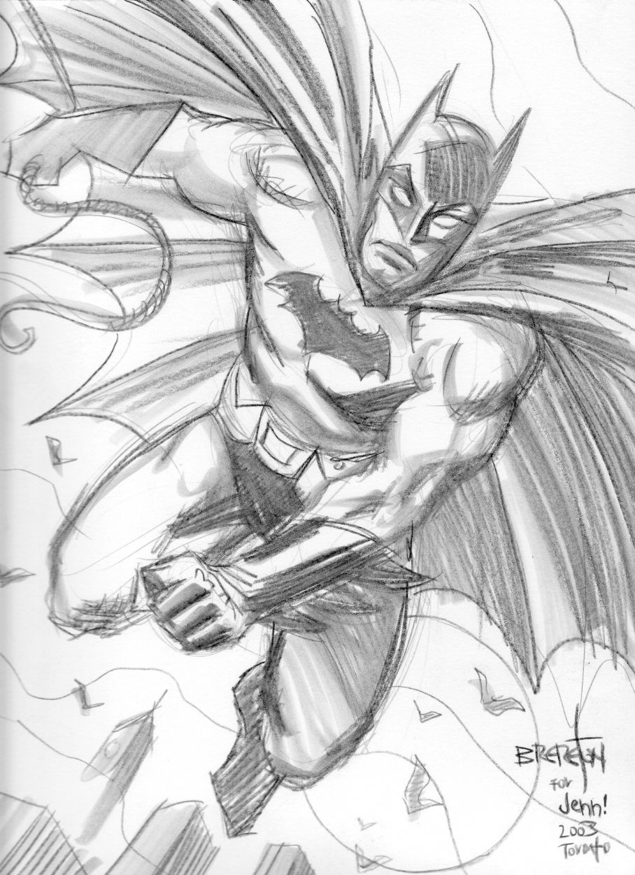 Dan Brereton In Jenn Haines S Convention Sketches Batman Comic Art Gallery Room