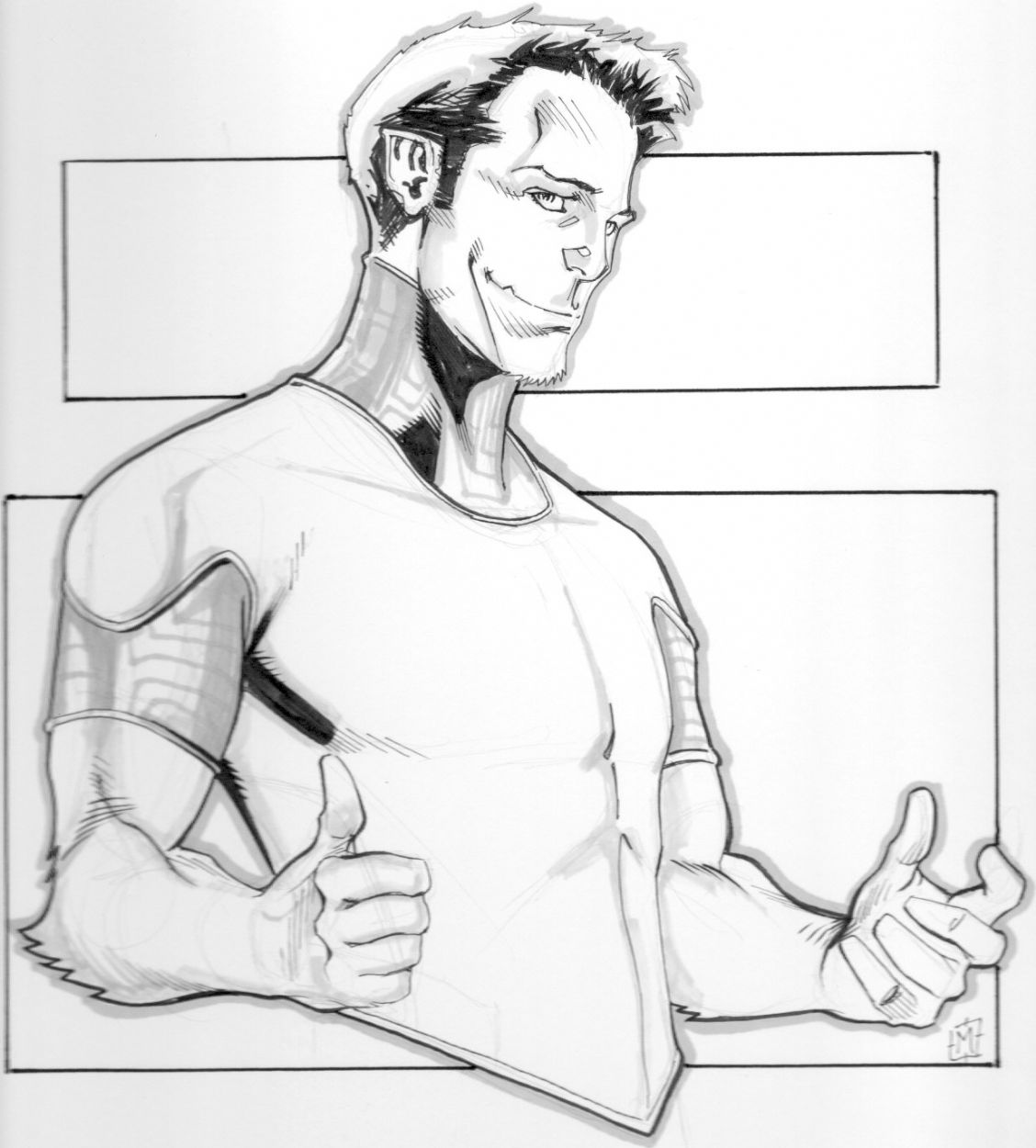 Matthew Clark, In Jenn Haines's Convention Sketches - Teen Titans Comic 