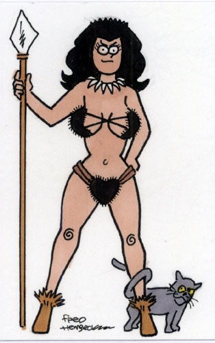 Shakira, in Mike Pf's Hembeck - DC Heroes and Villains Comic Art Gallery  Room