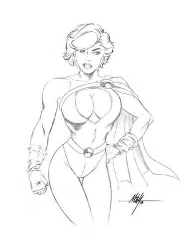 Power Girl  Comic Art Ink by msoaressantos on DeviantArt