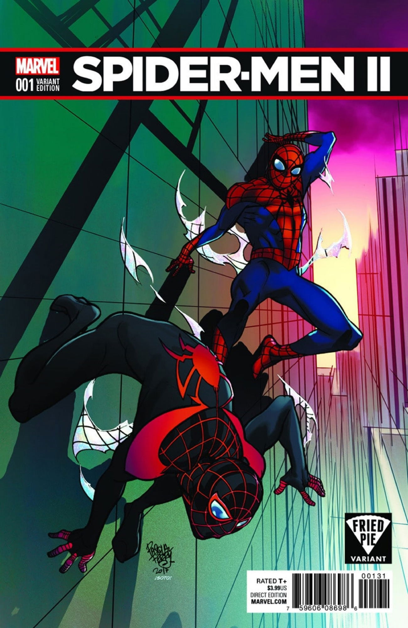 SPIDER-MEN II #1 Peter Parker Miles Morales by Pasqual Ferry Amazing ...