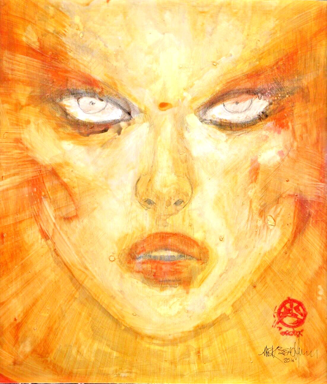 Tigra Original Art Mark Beachum painting Greer Grant Nelson Were-Woman ...