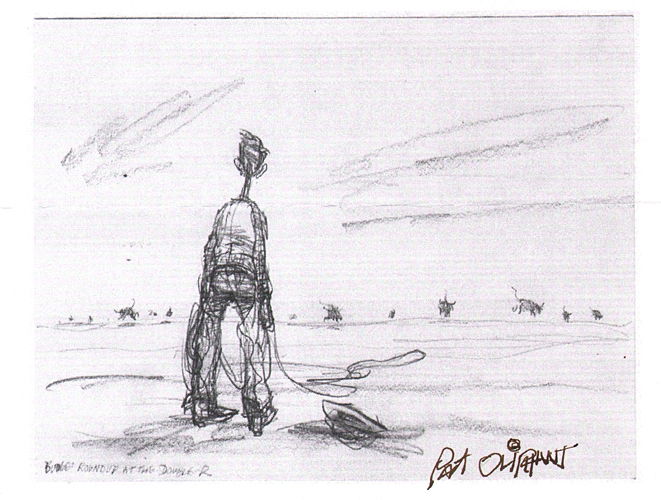 Pat Oliphant - Pencil Prelim for 1982 Reagan Political Cartoon, in Rob ...