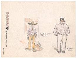 Billy DeBeck - Sketch Page #6 - Hoot Morgan and Gunboat Jones Comic Art