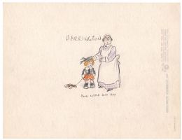 Billy DeBeck - Sketch Page #13 - Harrington, the Poor Little Rich Boy Comic Art