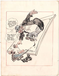 Willard Mullin - 1939 Bum Cartoon - Brooklyn Dodgers