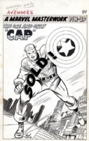 CAPTAIN AMERICA PIN-UP FROM AVENGERS #10 Comic Art