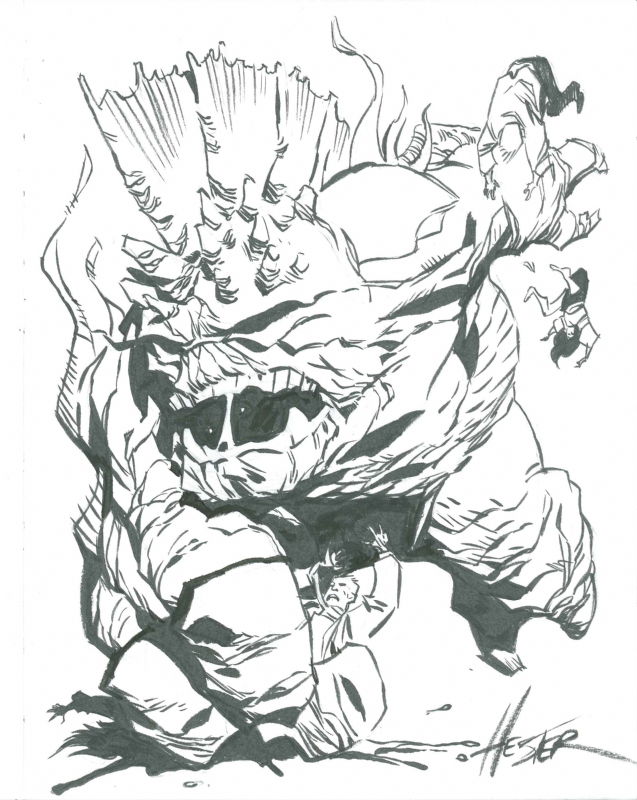 Phil Hester - Miracle Man's Monster, in Corey Aalbers's **GIANT MARVEL ...