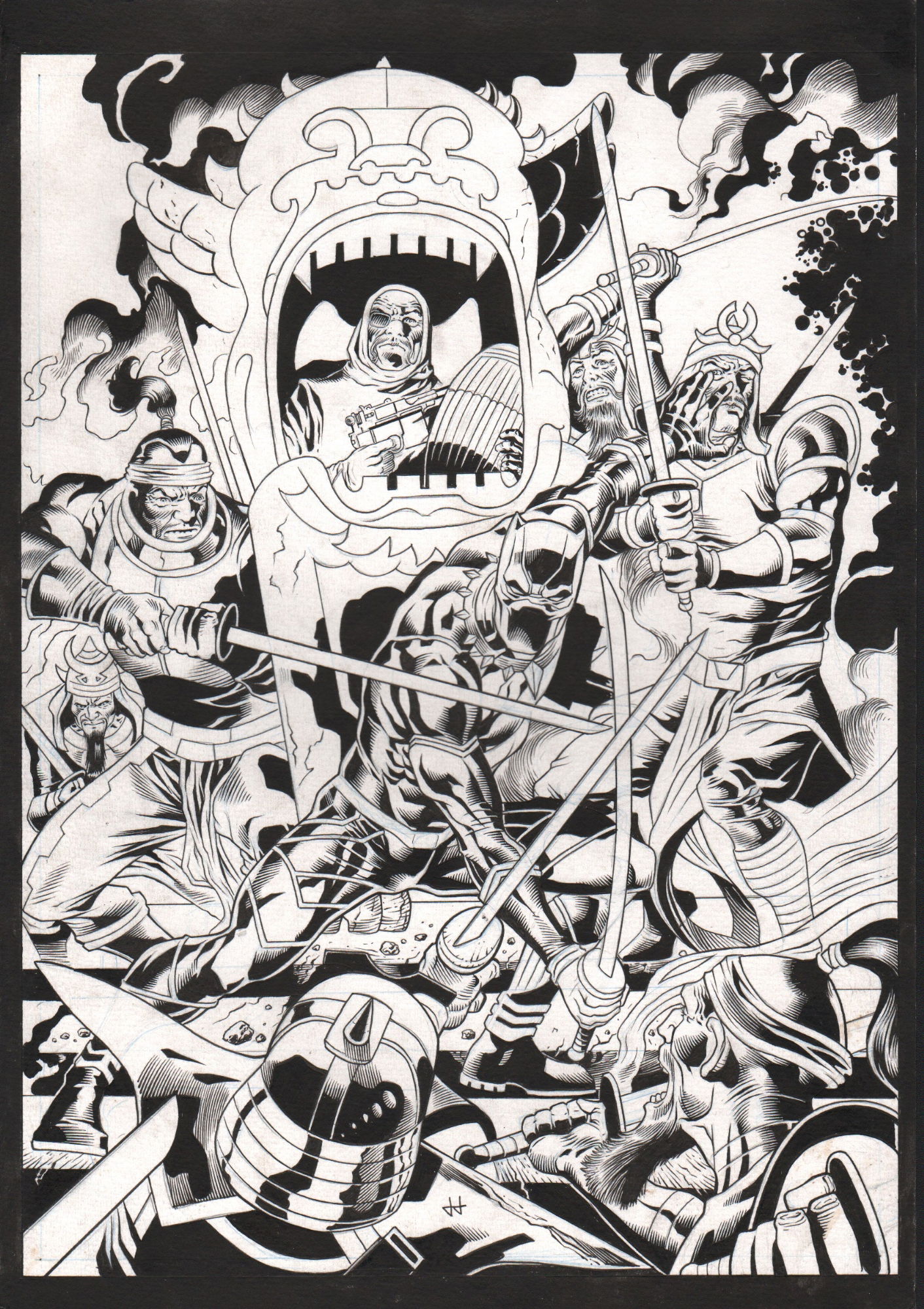 Homage To Black Panther 6 Cover Original By Jack Kirby Jack Jadson In Michael Rankins S