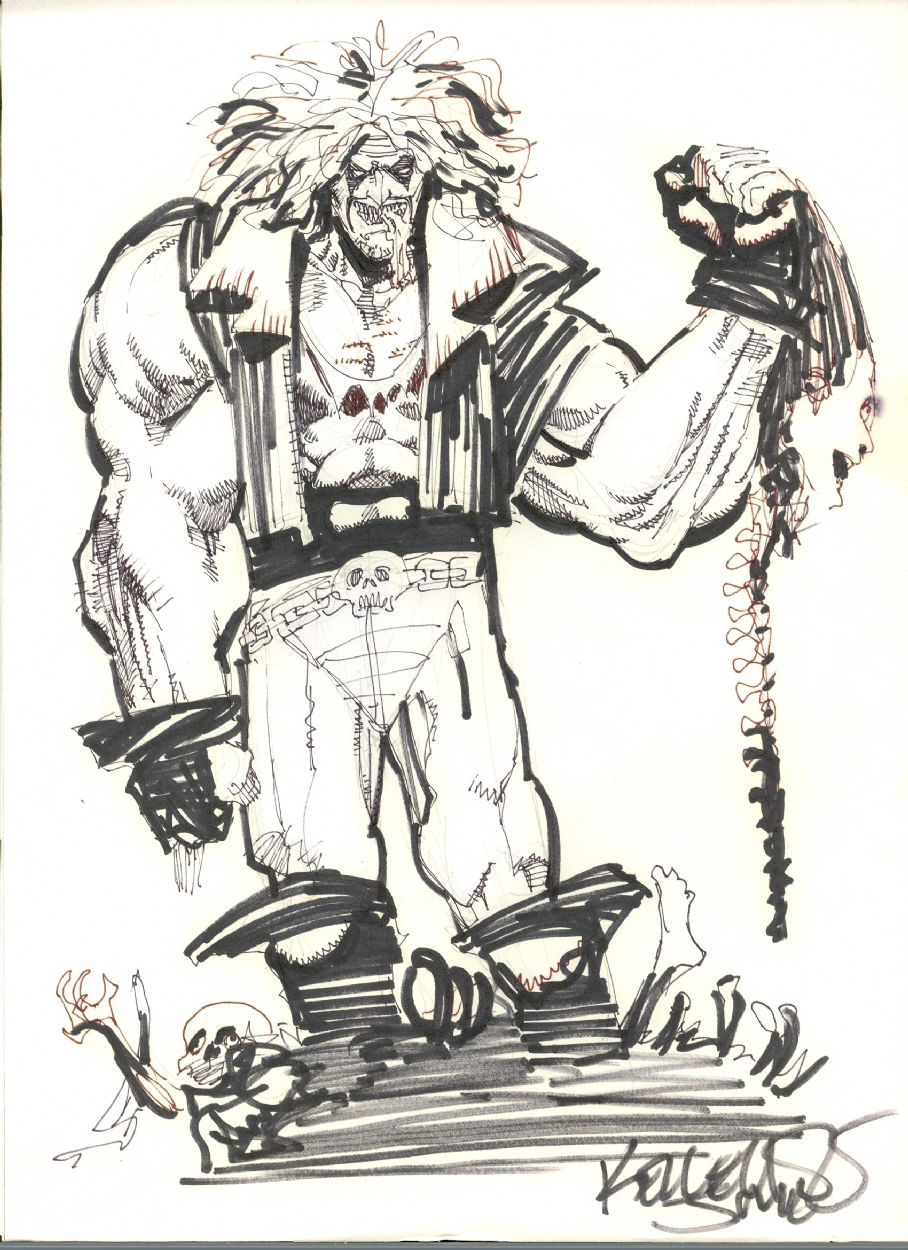 Lobo by Kelley Jones, in John Hicks's Sketches and Commissions Comic ...