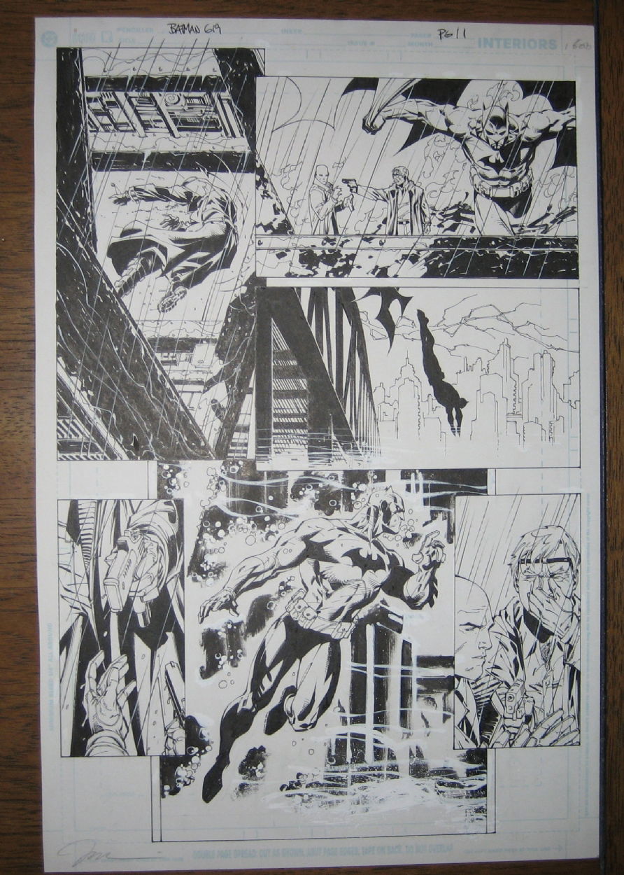 Batman 619 pg 11, in John Hicks's Jim Lee Comic Art Gallery Room