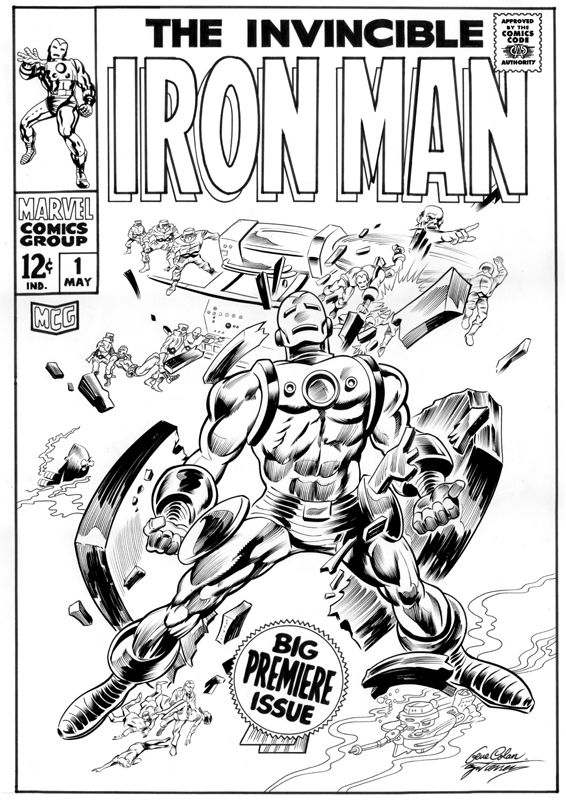 Gene Colan - Iron Man #1 Inks, in Dave Gutierrez's My Inking ...