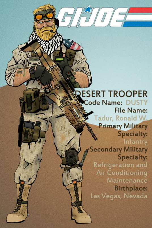 gi joe dusty file card