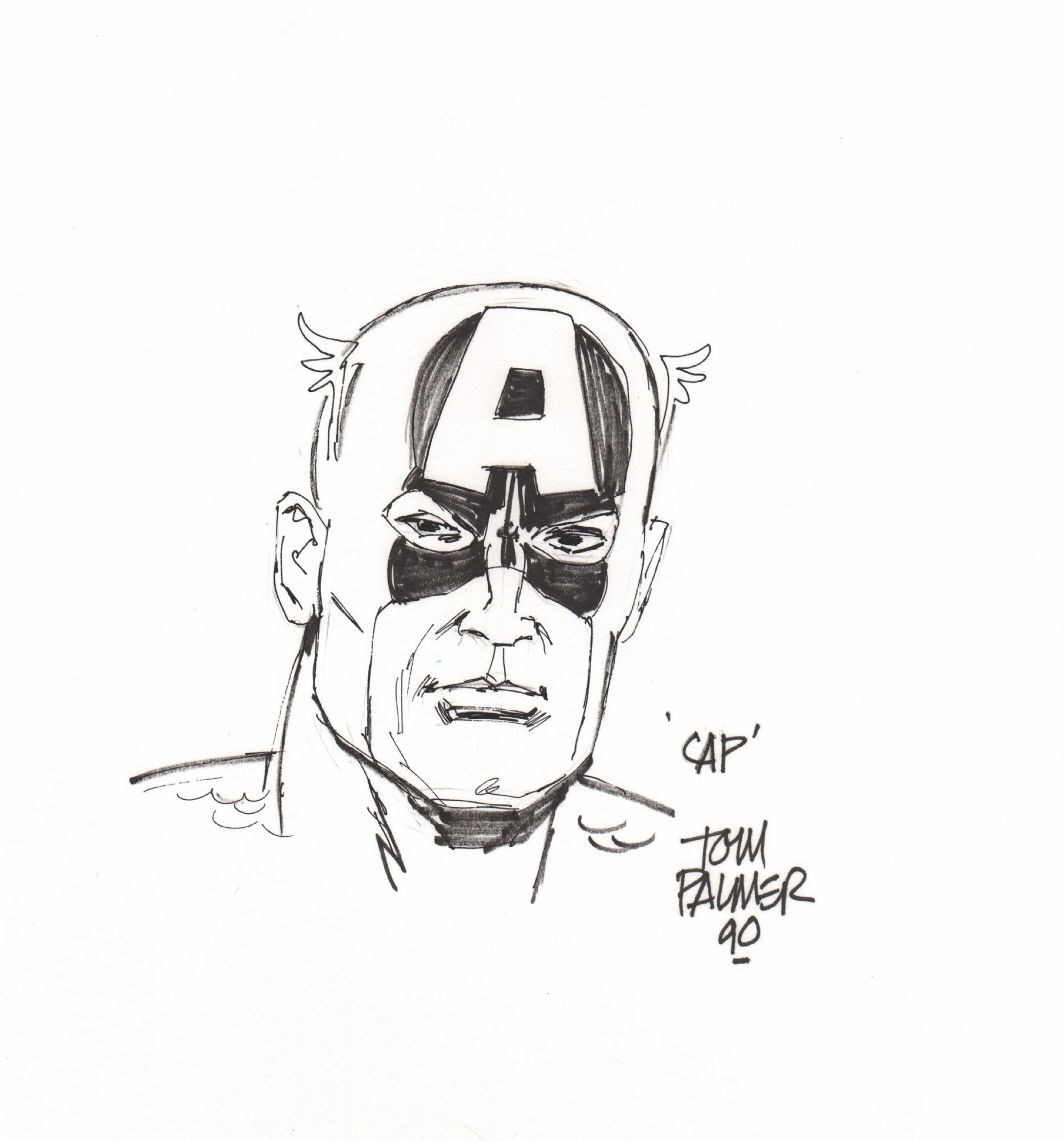 CAP - IMO Tom Palmer, in levi jacob's Sketches Comic Art Gallery Room