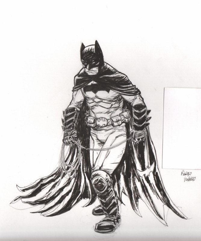 Batman by Ricardo Venâncio, in levi jacob's Sketches Comic Art Gallery Room