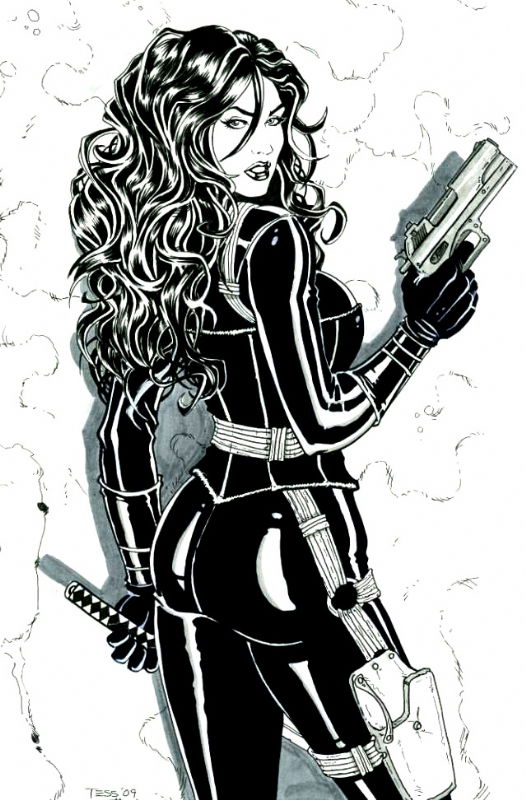 Malice, in Tess Fowler's Commissions and Pin Ups Comic Art Gallery Room