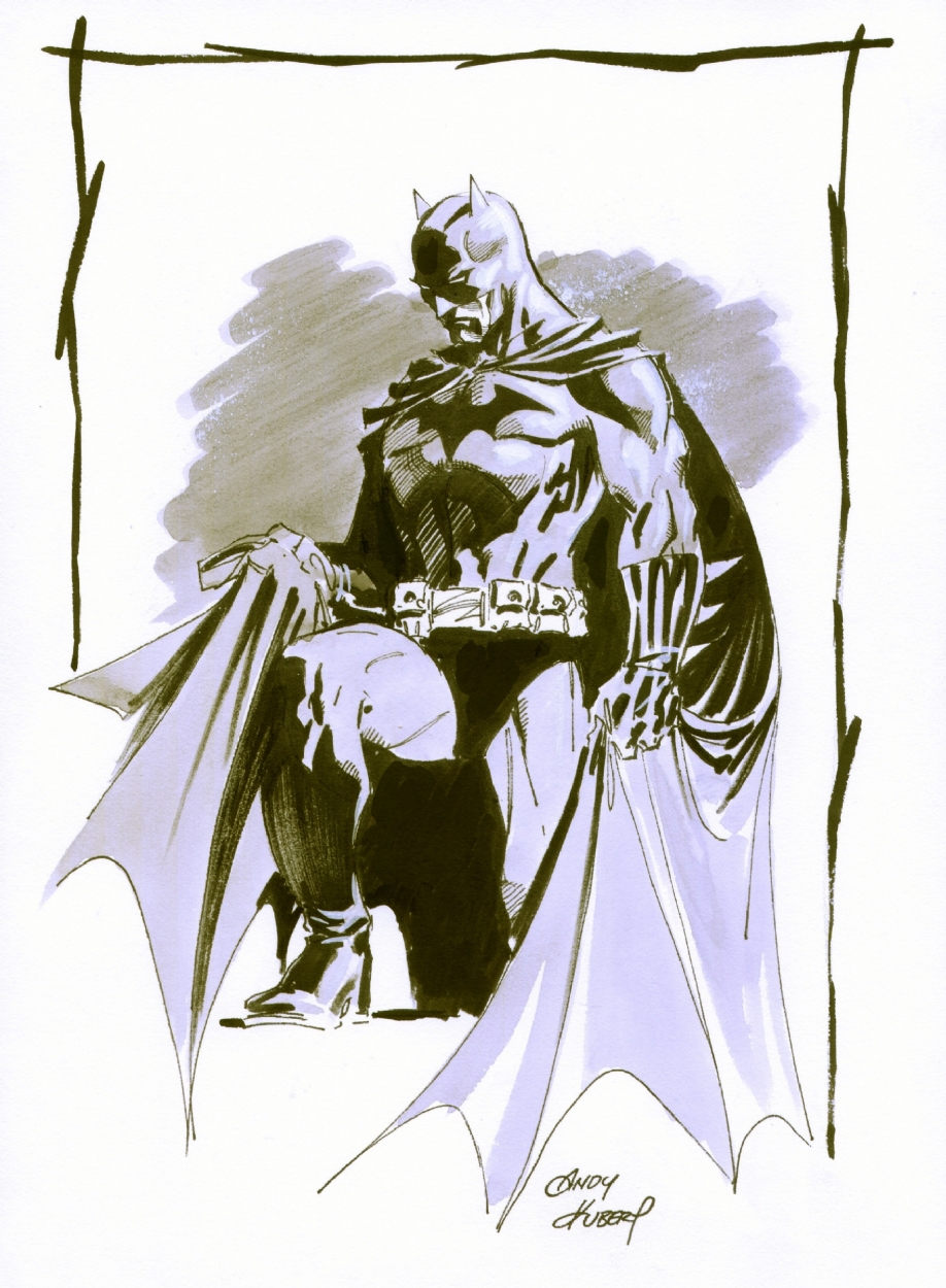 Batman by Andy Kubert. , in Paul Greer's Kubert family. Comic Art Gallery  Room