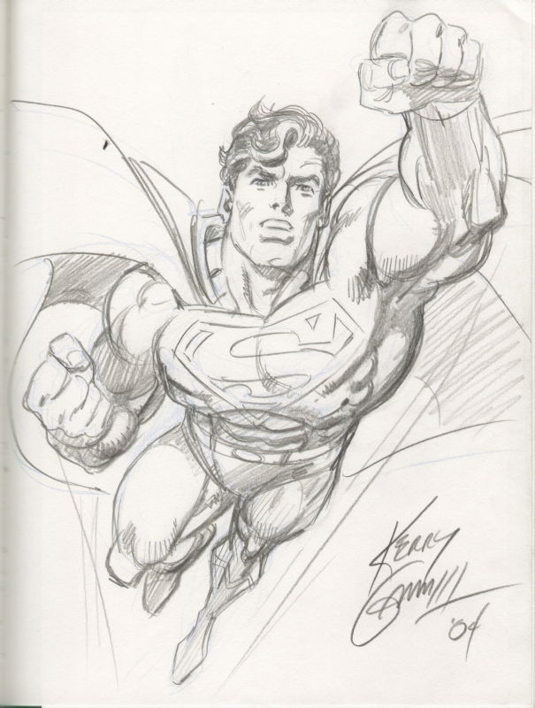 Superman By Kerry Gammill, In Paul Greer's Convention Sketches And 