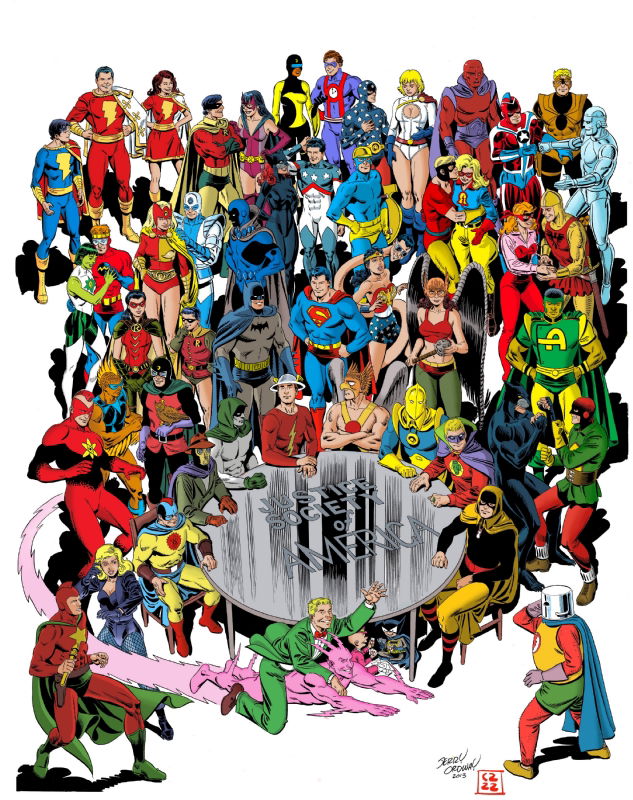 Jerry Ordway Justice Society (JSA) and Infinity Inc Revised Coloring ...