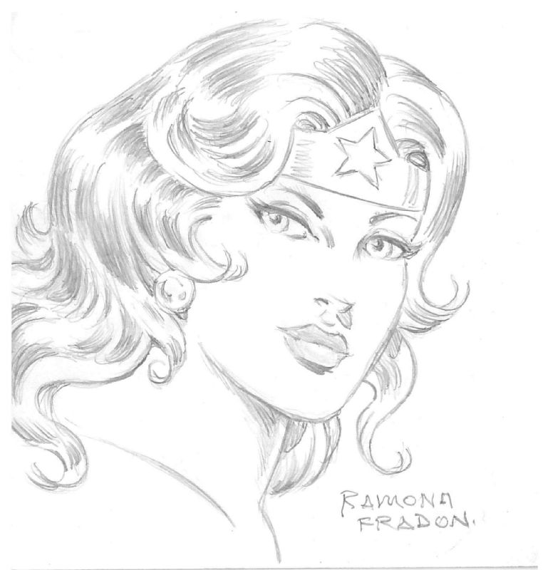 Ramona Fradon Wonder Woman, in John Burk's Original Art Comic Art ...