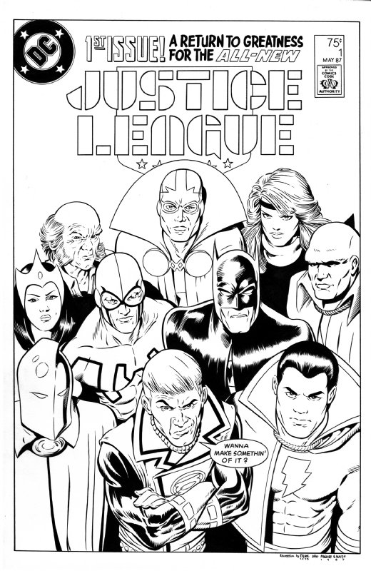 Justice League 1 Cover Recreation In Chris Kohlers Cover Recreation Mutations Comic Art