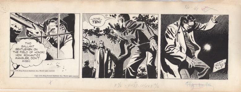Rip Kirby 9/4/1950 Comic Art