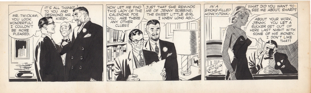 Rip Kirby 12/18/1953 Comic Art