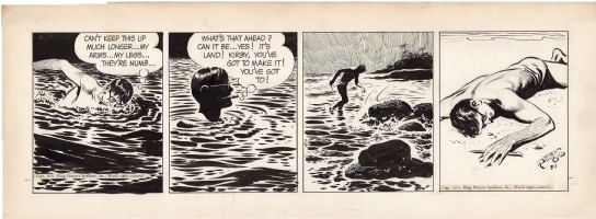 Rip Kirby 3/1/51 Comic Art