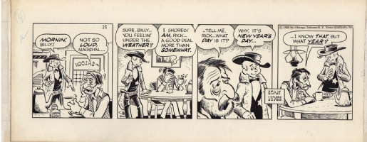 Rick O'Shay, 1/1/1959 Comic Art