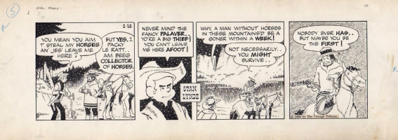 Rick O'Shay, 2/16/1962 Comic Art