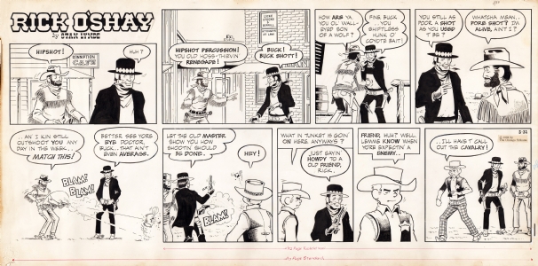 Rick O'Shay, 3/31/63 Comic Art