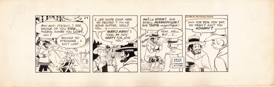 Rick O'Shay, 2/9/1962 Comic Art