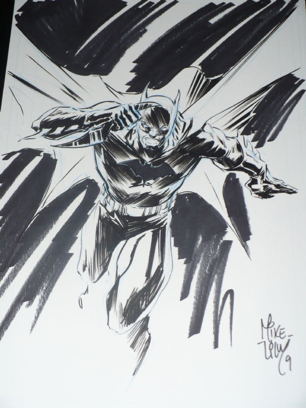 Batman by Mike Lilly, in Phil Colligan's Mike Lilly Comic Art Gallery Room