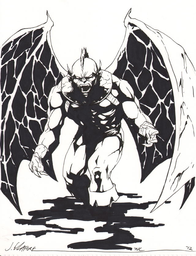 Gargoyle by Jim Calafiore, in Edd Walker's Defenders Comic Art Gallery Room