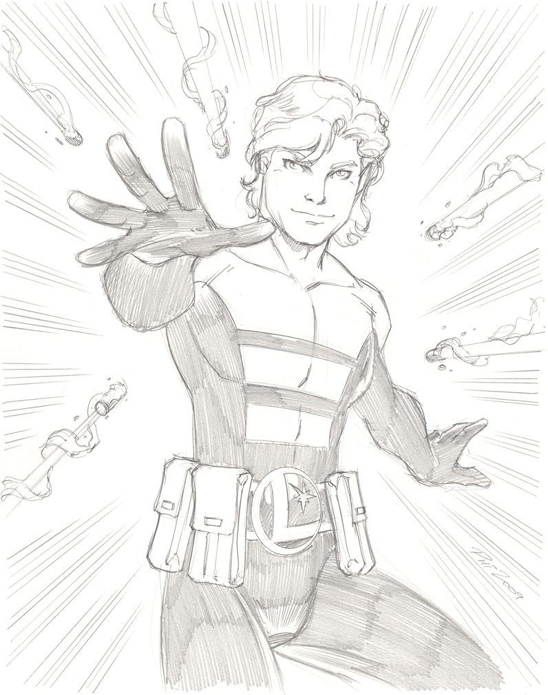 Element Lad by Phil Moy, in Edd Walker's Legion of Super-Heroes Comic